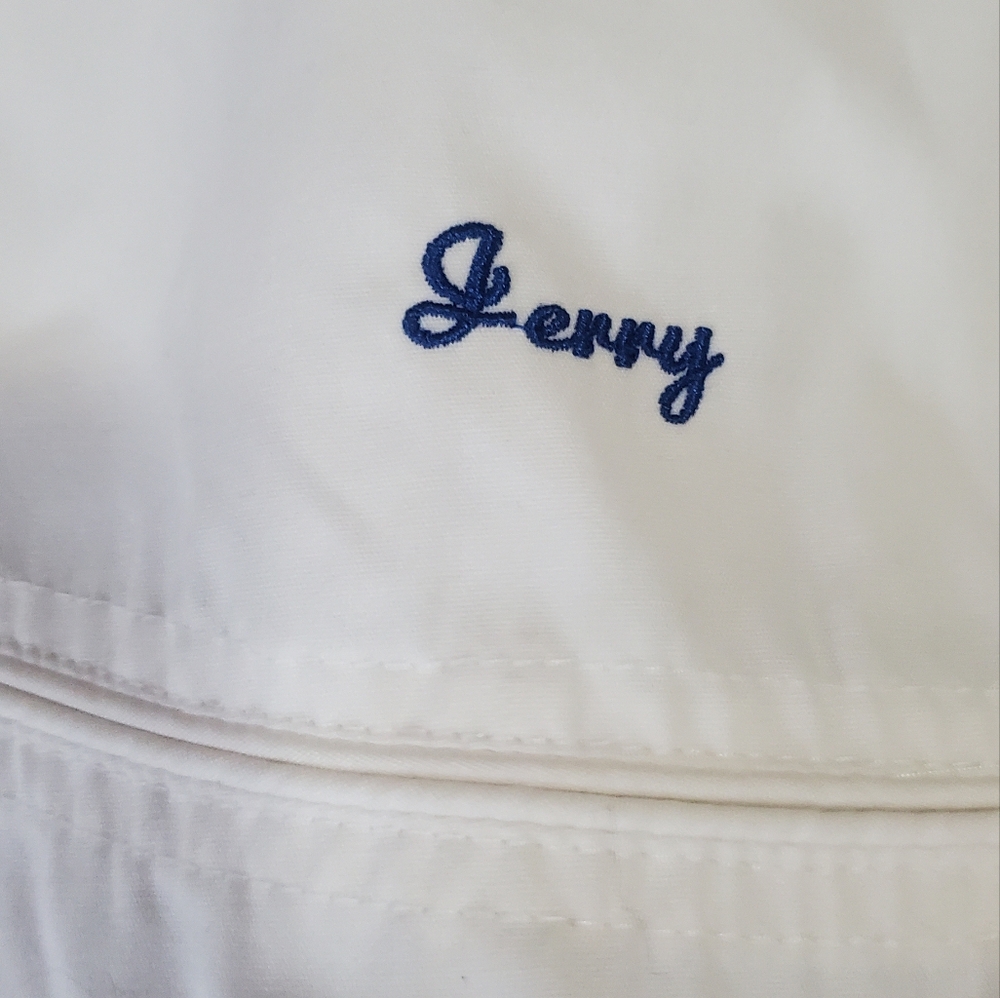 White Original Windbreaker Jacket Custom Designed… - image 5